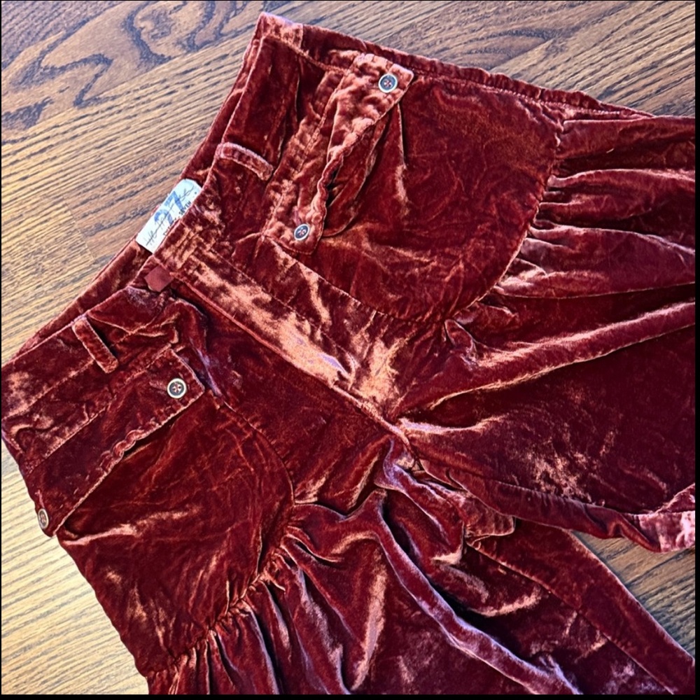 Free People Lotus Velvet Pants Size 27 - Picture 5 of 6